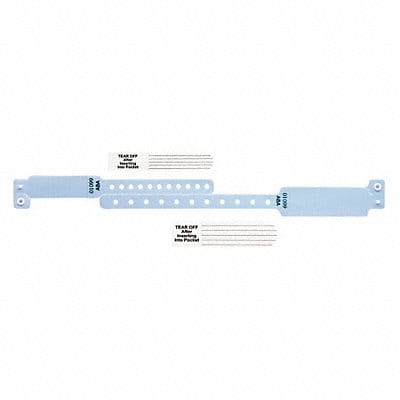 ID Wristband Set Vinyl Blue PK300