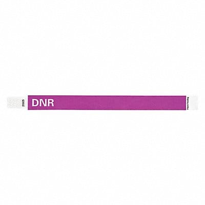 ID Wristband Tyvek 10 in L DNR PK500