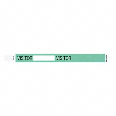 ID Wristband 10inLx3/4inW Visitor PK500