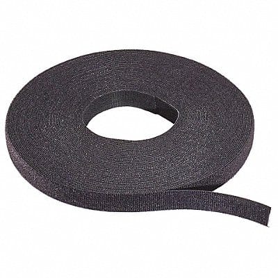 Hook-and-Loop Cable Tie Roll 75 ft Black