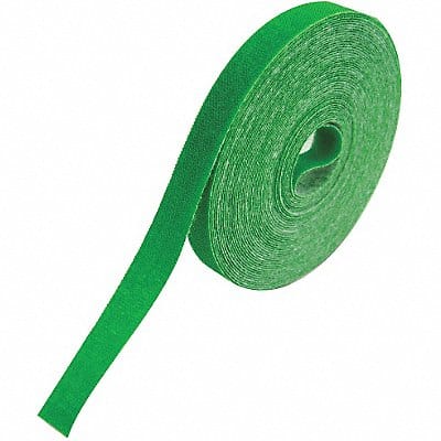 Hook-and-Loop Cable Tie Roll 30 ft Green