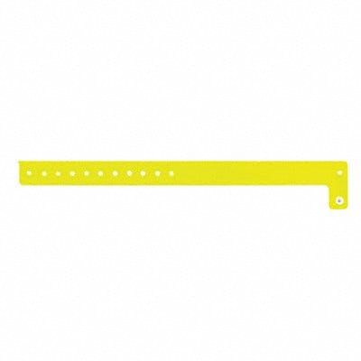 ID Wristband Vinyl L-Shaped Yellow PK500