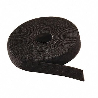 Hook-and-Loop Cable Tie Roll 15 ft Black