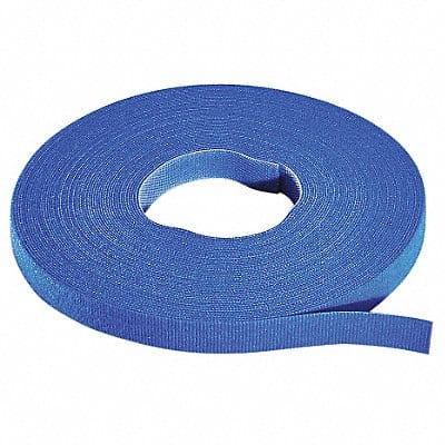 Hook-and-Loop Cable Tie Roll 15 ft Blue