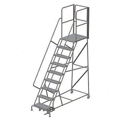 Rolling Ladder Steel 9 Steps Cap. 450lb.