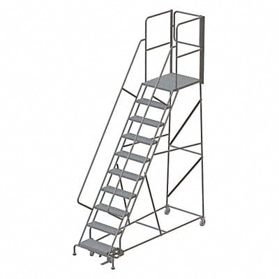 Rolling Ladder 10 Steps Load Cap. 450lb.