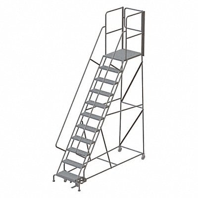 Rolling Ladder Steel 11 Steps Cap.450lb.