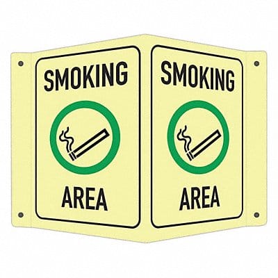 Safety Sign 6 in x 7 1/2 in Aluminum