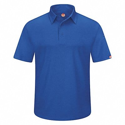 J2888 Short Sleeve Polo M Royal Blue Polyester