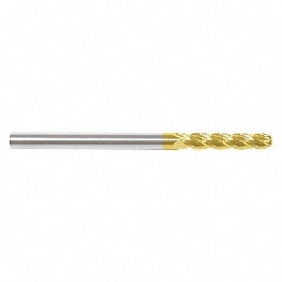 Ball End Mill Single End 1/4 Carbide