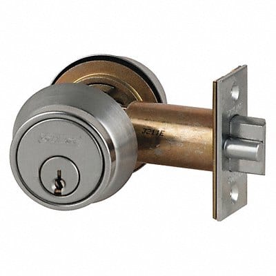 Double Deadlatch Standard Satin Chrome