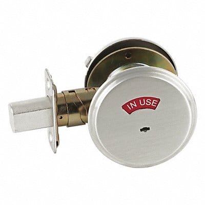 Indicator Lock Satin Chrome Medium-Duty