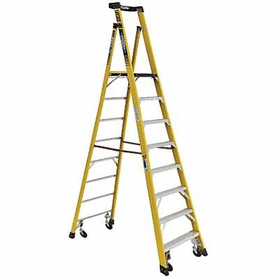 Podium Stepladder 8 ft Fiberglass 375 lb