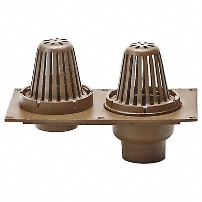 Roof Drain No-Hub 4in PipeDia. Cast Iron