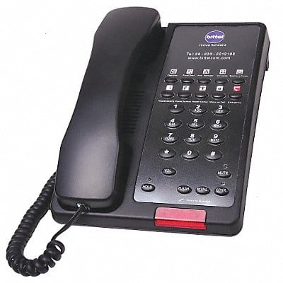 Hospitality Phone Analog Wall/Desk Black