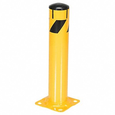 Bollard 24 in H Yellow Carbon Steel