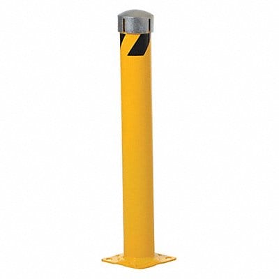 Bollard 36 in H Yellow Carbon Steel