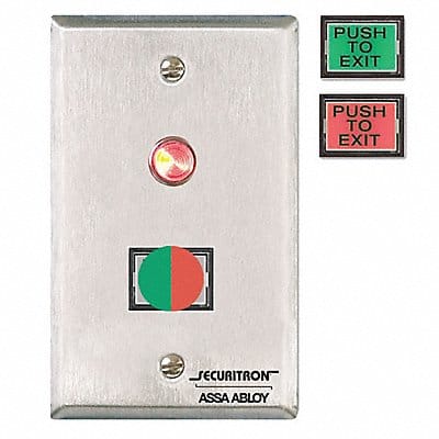 Push to Exit Button DPST Momentary 3A