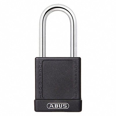 Lockout Padlock KD Black 1-3/4 H