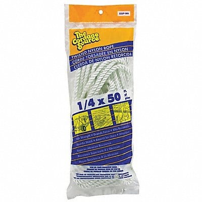 Rope 50ft Wht Nylon