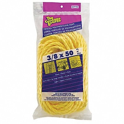 Rope 50ft Yllw 308lb. 3/8 in Polyprpylne