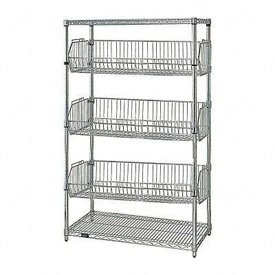 Wire Shlv Unit Cap 600 lb 24inx63inx48in