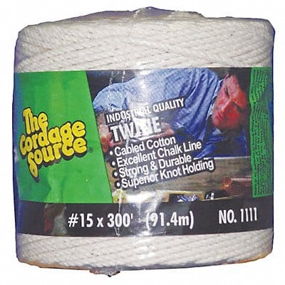 Rope 300ft Wht 1lb. Cotton