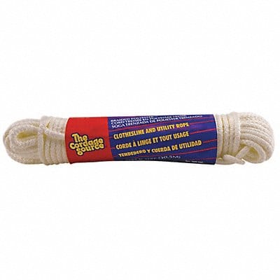 Rope 100ft Wht 20lb. Polyester