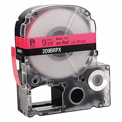 Cartridge Label 3/8 in W Red