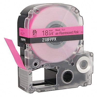 Cartridge Label Blk on Fluorescent Pink