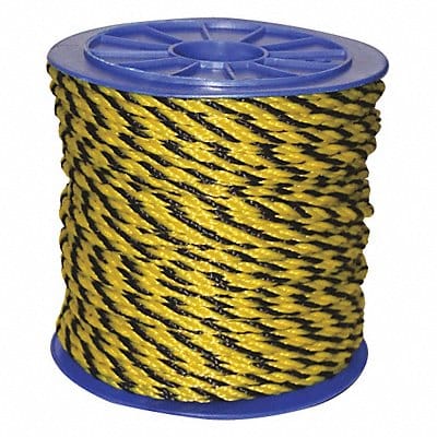 Rope 600ft Blk/Yllw Polyprpylne