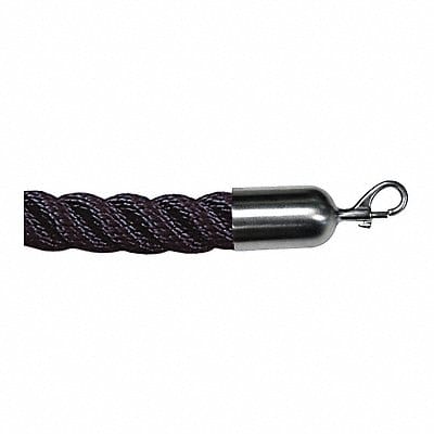 Barrier Rope Nylon Black 6 ft L