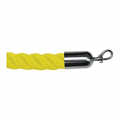 Barrier Rope 8 ft.L Satin Chrme Snap End