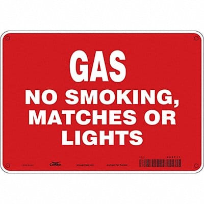 Safety Sign 7 in x 10 in Aluminum