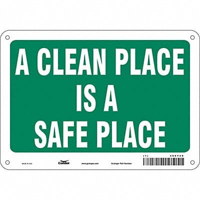 Safety Sign 7 inx10 in Polyethylene