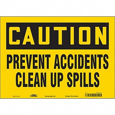 Safety Sign 10 in x 14 in Vinyl