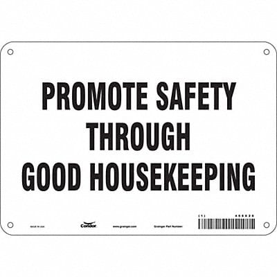 Safety Sign 7 in x 10 in Aluminum