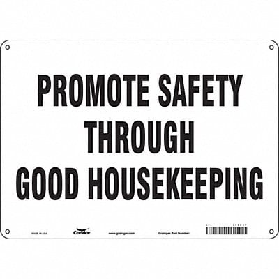 Safety Sign 10 in x 14 in Aluminum