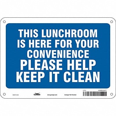 Safety Sign 7 in x 10 in Polyethylene