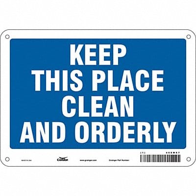 Safety Sign 7 in x 10 in Polyethylene