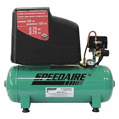 Portable Air Compressor 3 gal Hot Dog