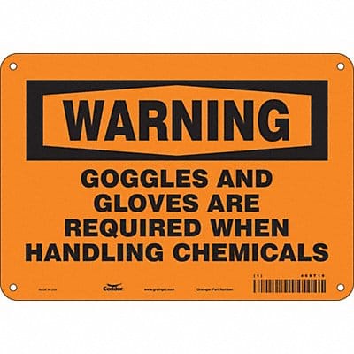 Safety Sign 7 inx10 in Polyethylene