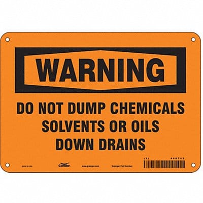 Safety Sign 7 inx10 in Polyethylene