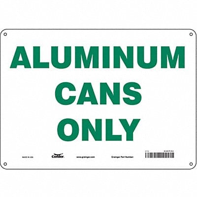 K0970 Safety Sign 10 in x 14 in Aluminum