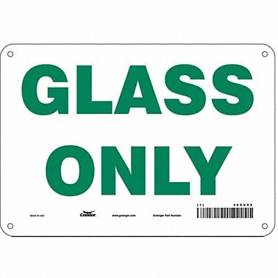 Safety Sign 7 in x 10 in Polyethylene