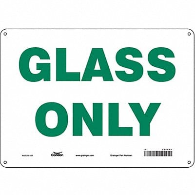 Safety Sign 10 in x 14 in Polyethylene