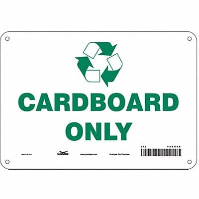 K0972 Safety Sign 7 in x 10 in Aluminum