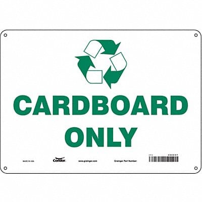 K0972 Safety Sign 10 in x 14 in Aluminum