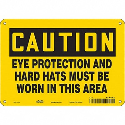 Safety Sign 7 inx10 in Polyethylene