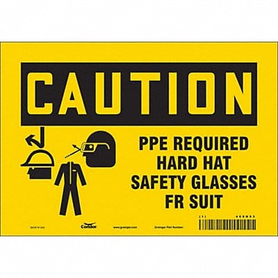 Safety Sign 7 in x 10 in Vinyl